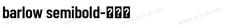 barlow semibold字体转换